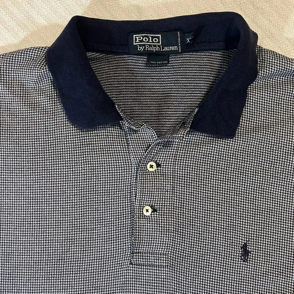 Polo by Ralph Lauren Men's Navy and White Shirt - Picture 2 of 9